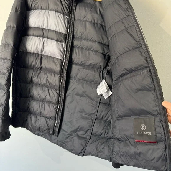 Bogner Fire & Ice e-D Down Jacket Mens S Black Puffer Coat Quality Made Warm EUC - Picture 12 of 15